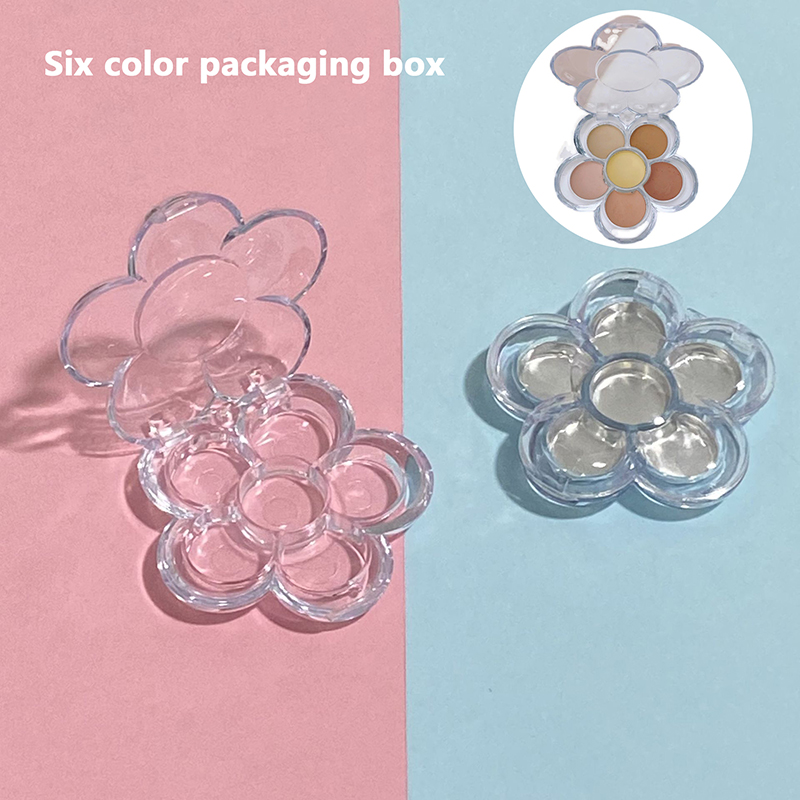 Eyeshadow Palette - 6-Space Empty Eyeshadow Palette - Plastic