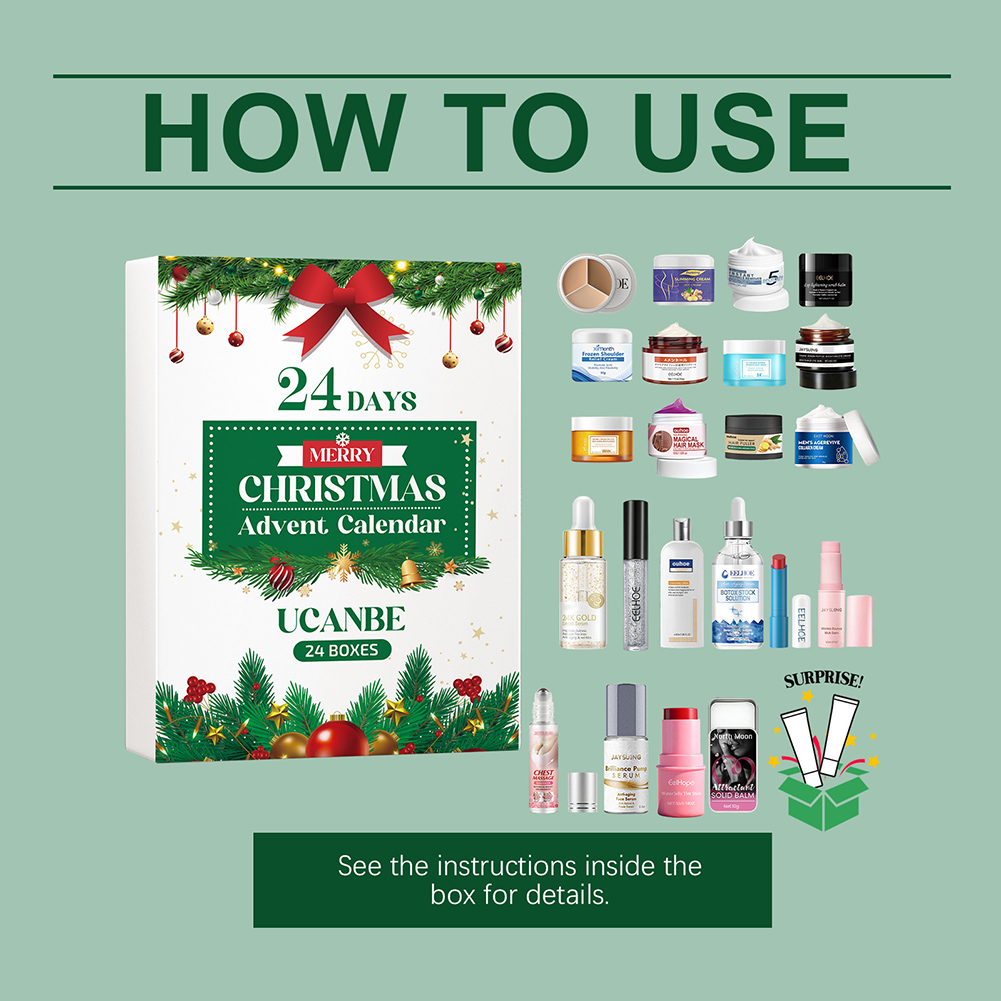 Xmas Beauty Box Beauty Skincar - огляд і ціна Beauty Makeup Advent Calendar