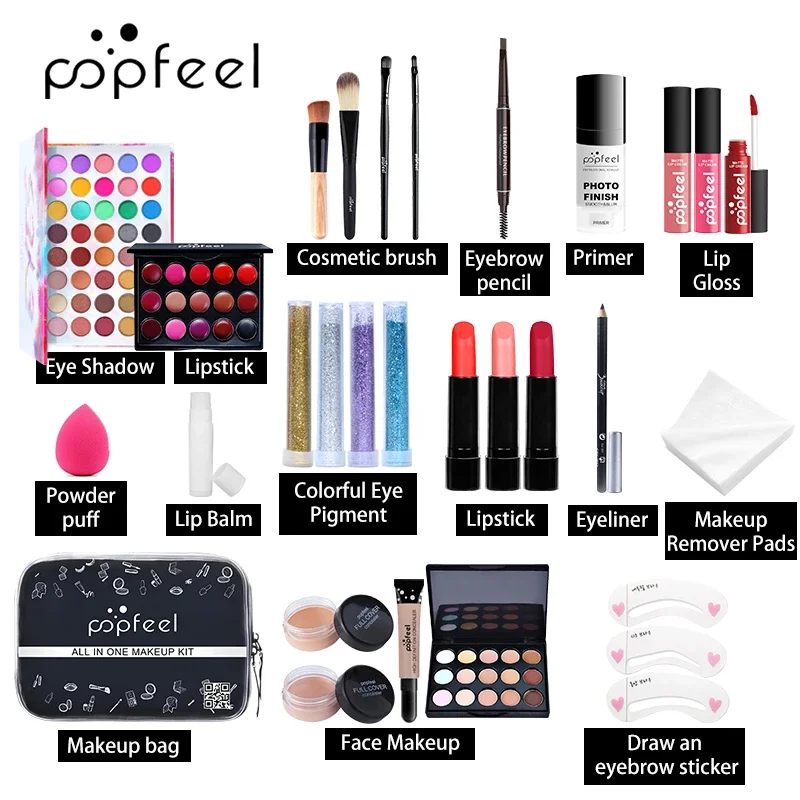 Make Up Sets Eyeshadow Lipstic - огляд і ціна Rare Beauty Makeup Kit
