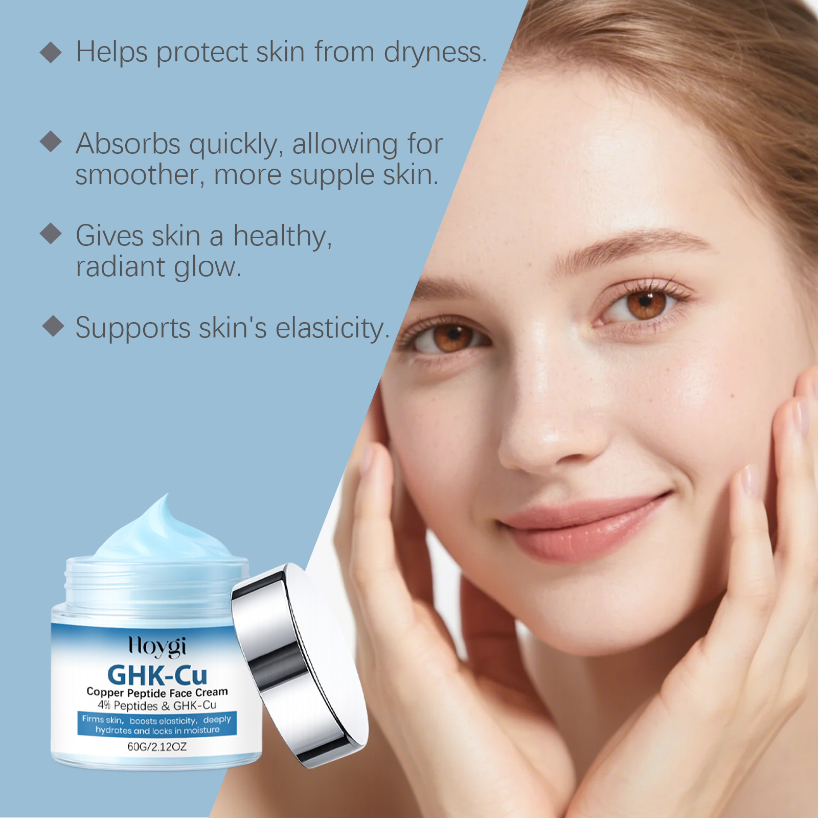 GHK-Cu Copper Peptide Skincare - огляд і ціна Anti-Aging Face Cream