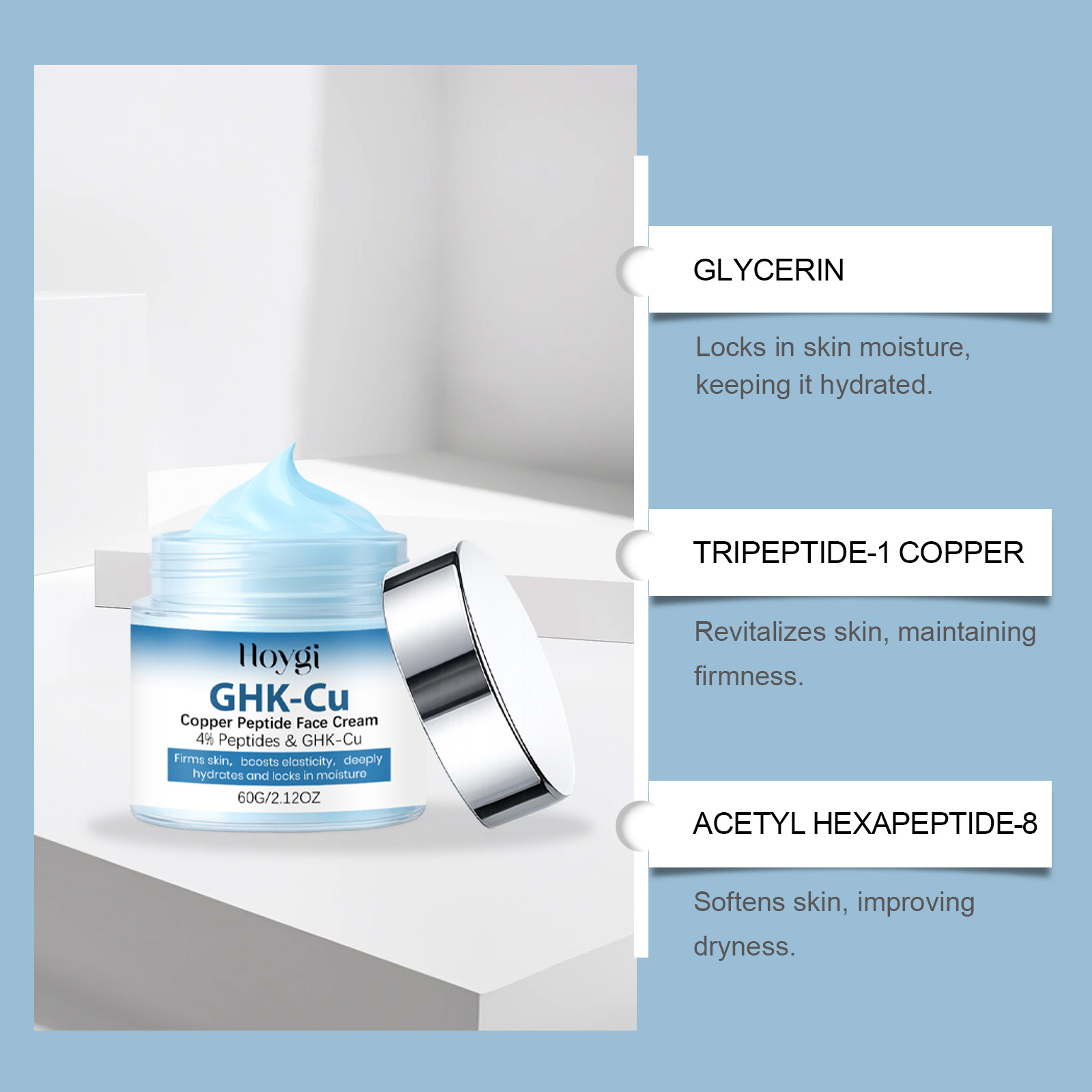 GHK-Cu Copper Peptide Skincare - огляд і ціна Anti-Aging Face Cream