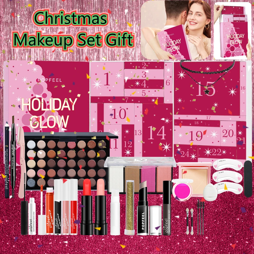 Christmas Countdown Makeup Set - огляд і ціна Beauty Makeup Advent Calendar
