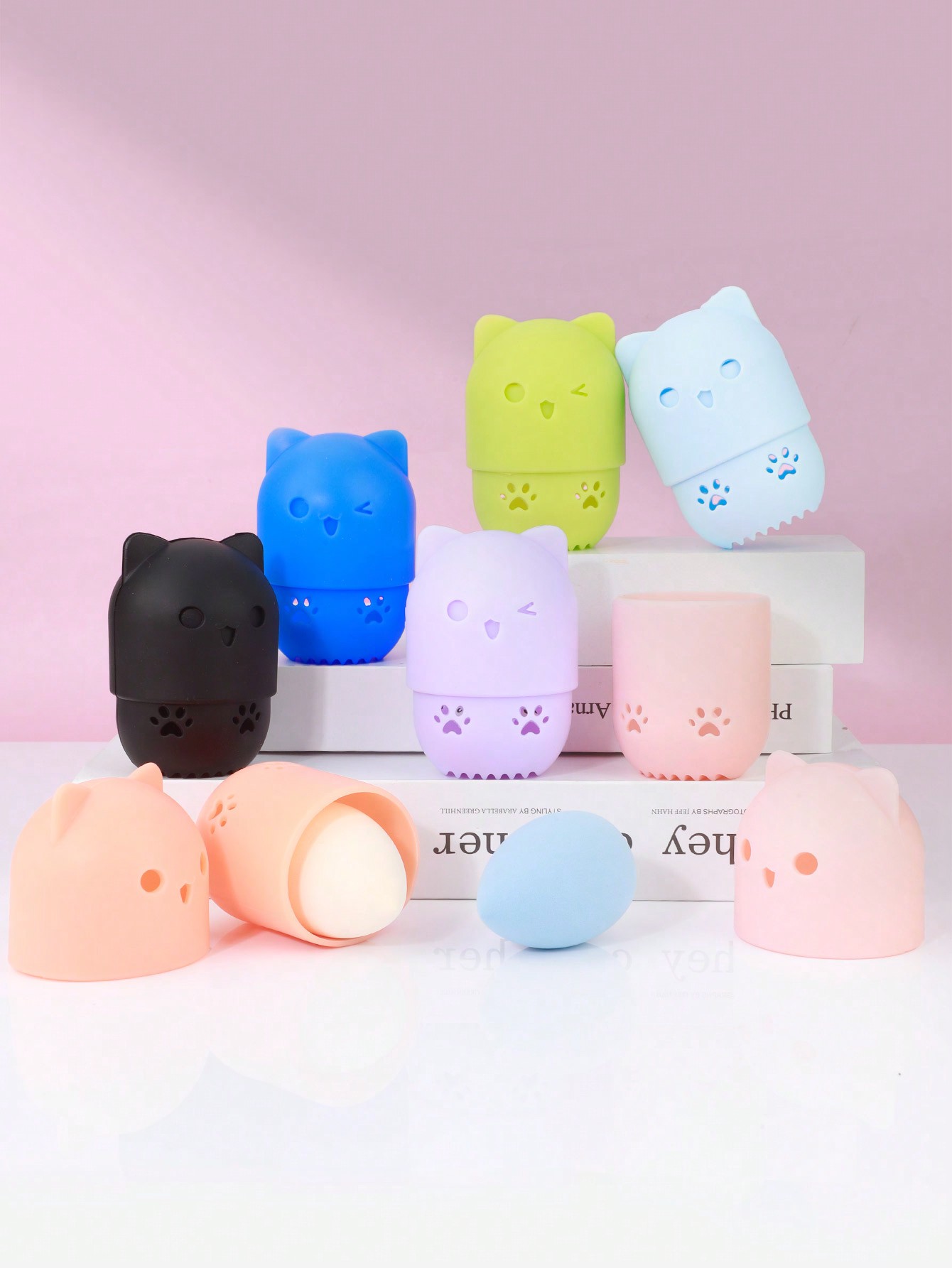 Cute Cat‑Shaped Silicone Makeu - огляд і ціна Beauty Makeup Sponge