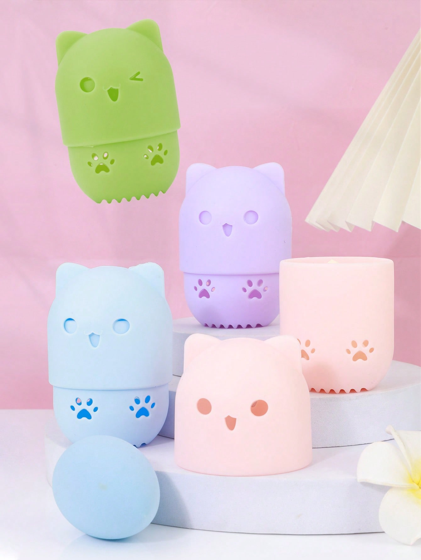 Cute Cat‑Shaped Silicone Makeu - огляд і ціна Beauty Makeup Sponge