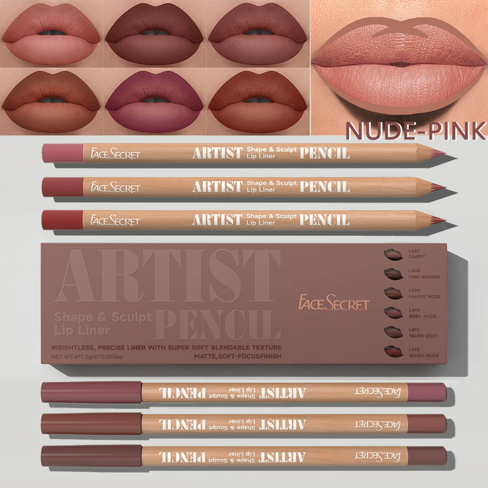 6pcs Set Artist Face Secret Li - огляд і ціна Lip Liner Pencil