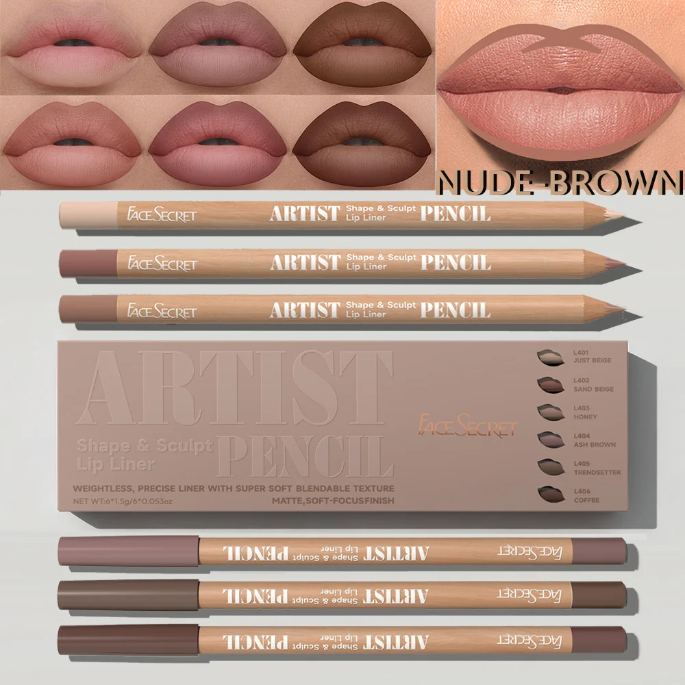 6pcs Set Artist Face Secret Li - огляд і ціна Lip Liner Pencil