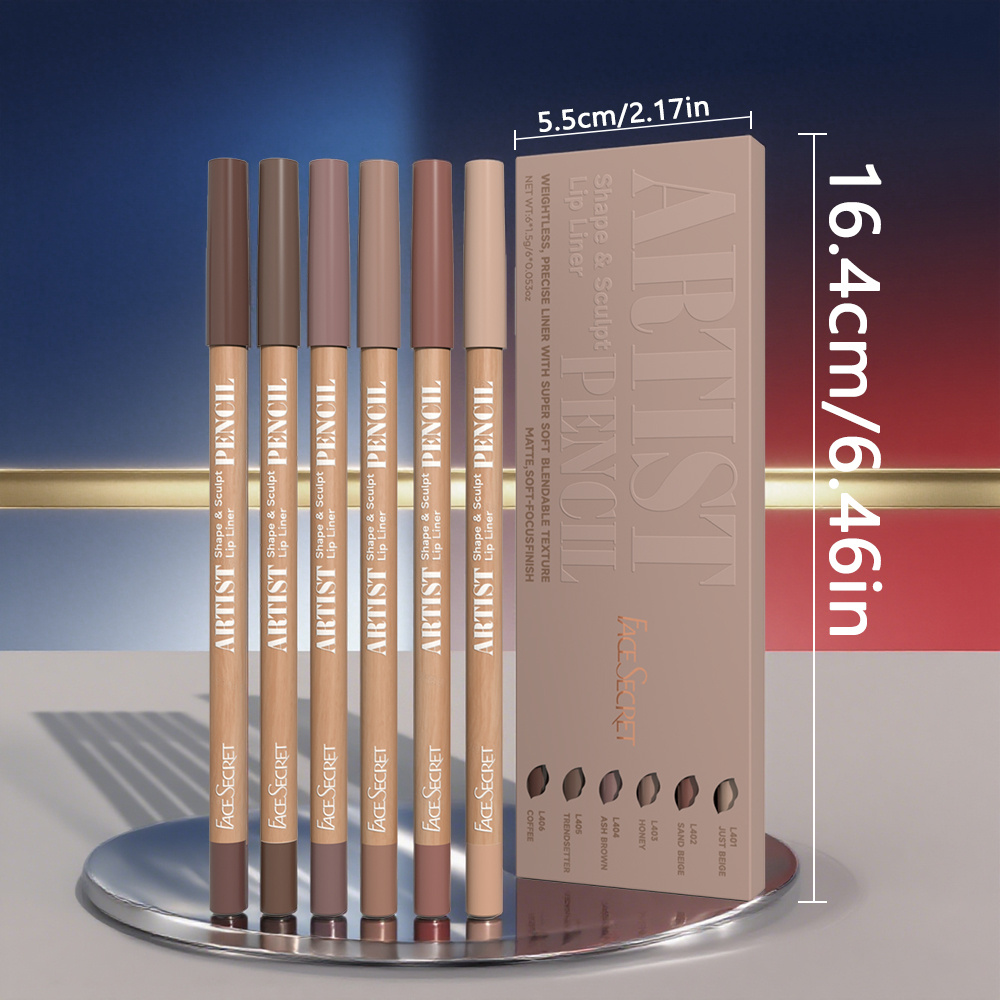 6pcs Set Artist Face Secret Li - огляд і ціна Lip Liner Pencil